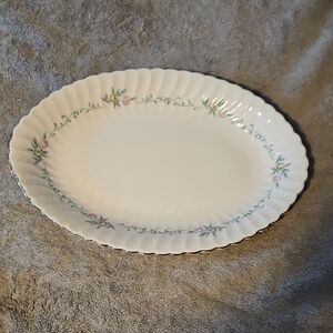 Elegant Floral Oval Platter